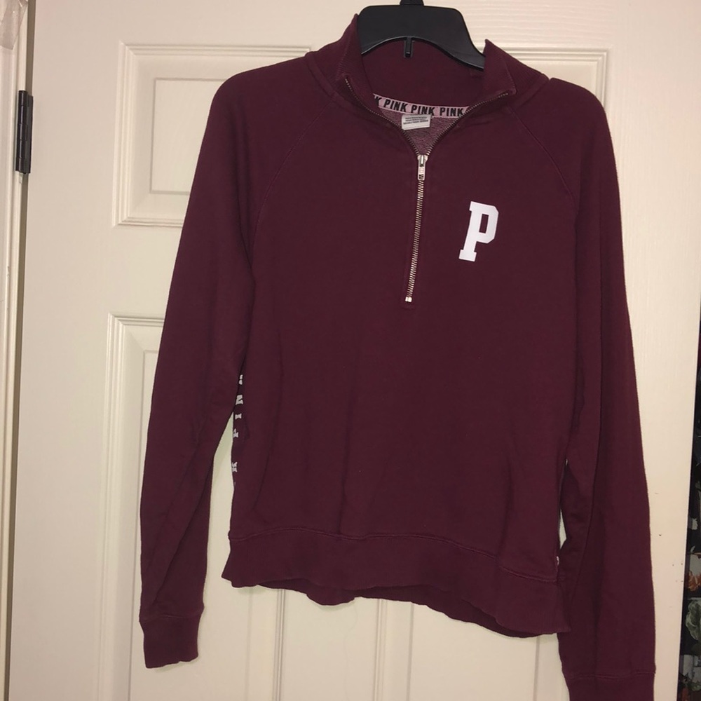 Cute comfy pink quarter zip!